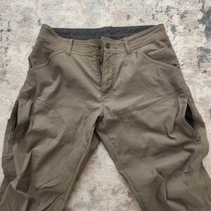Men's Casual Cargo Pants - Brown/Olive